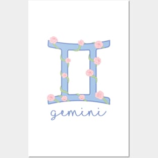 Floral Gemini Posters and Art